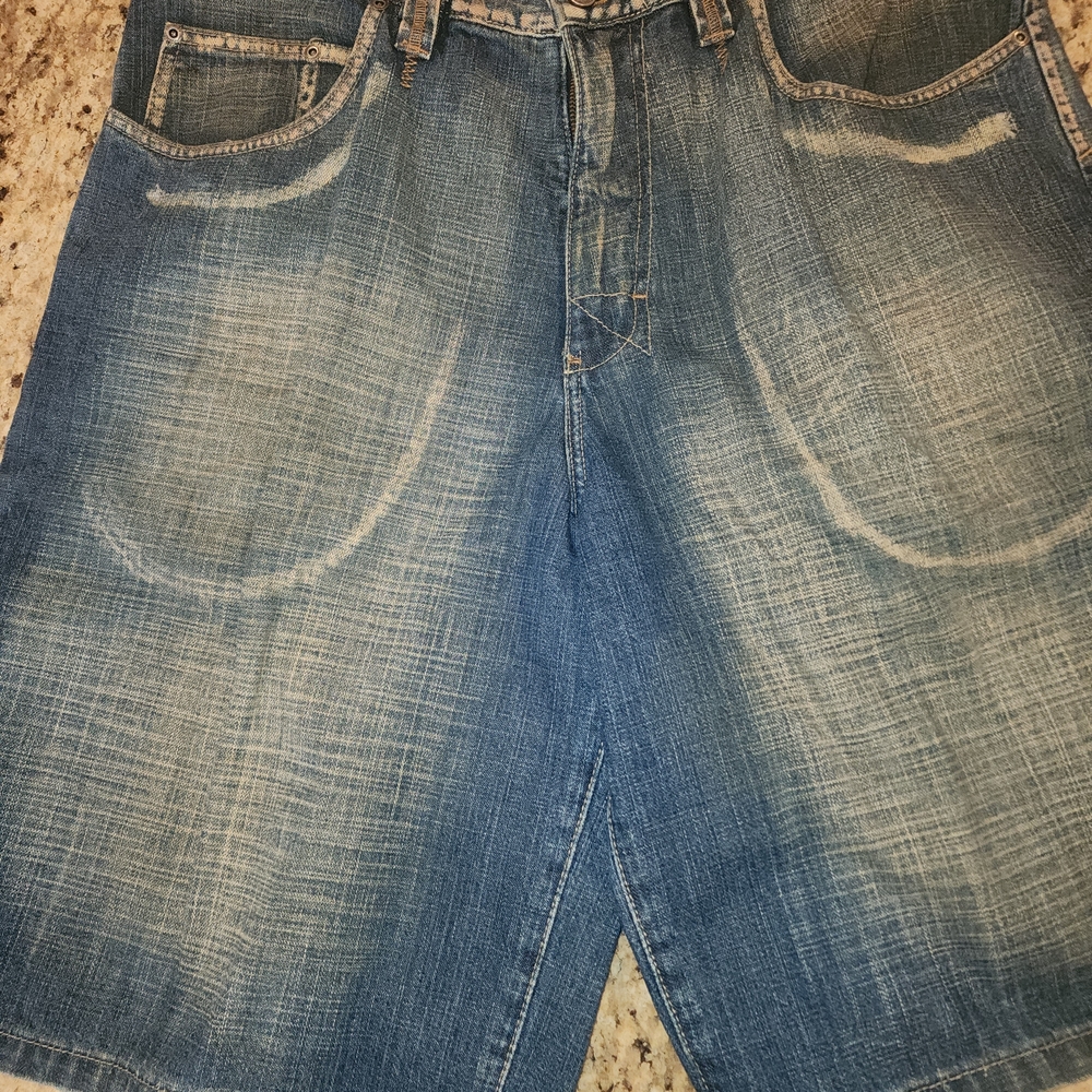 Casual Blue Miskeen Jean Shorts for Men